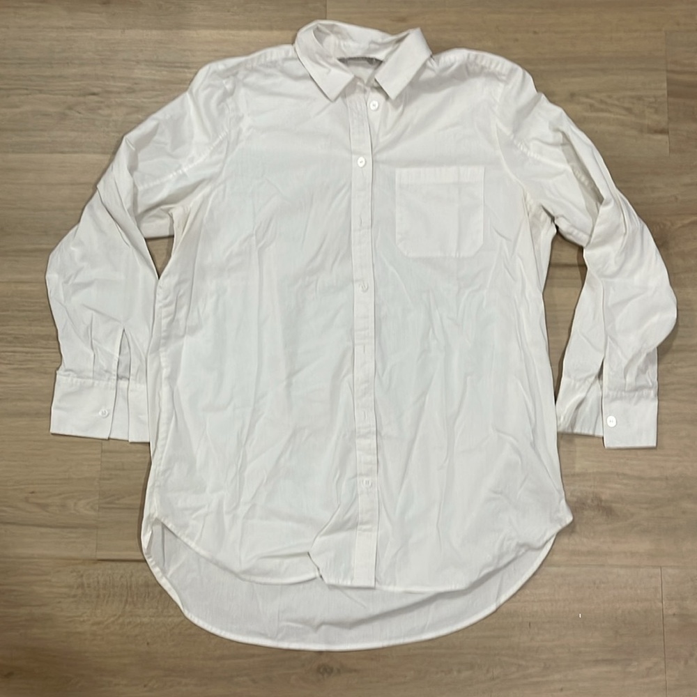 Athleta Crisp White Dress Shirt